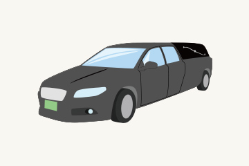 霊柩車のイメージ図